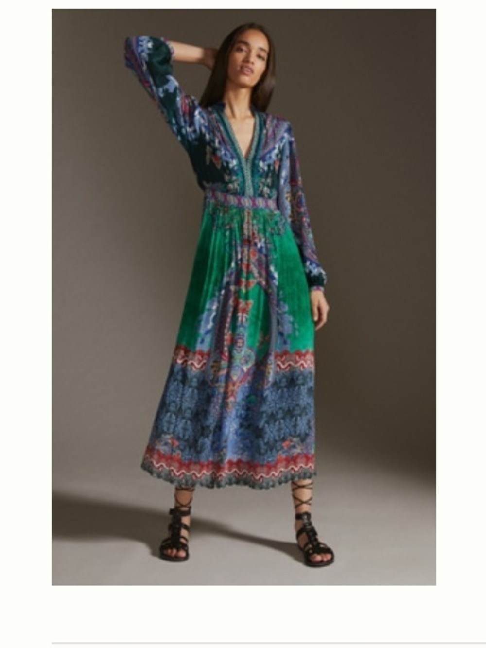 Bhanuni By Jyoti Patterned Maxi Dress From Anthropologie